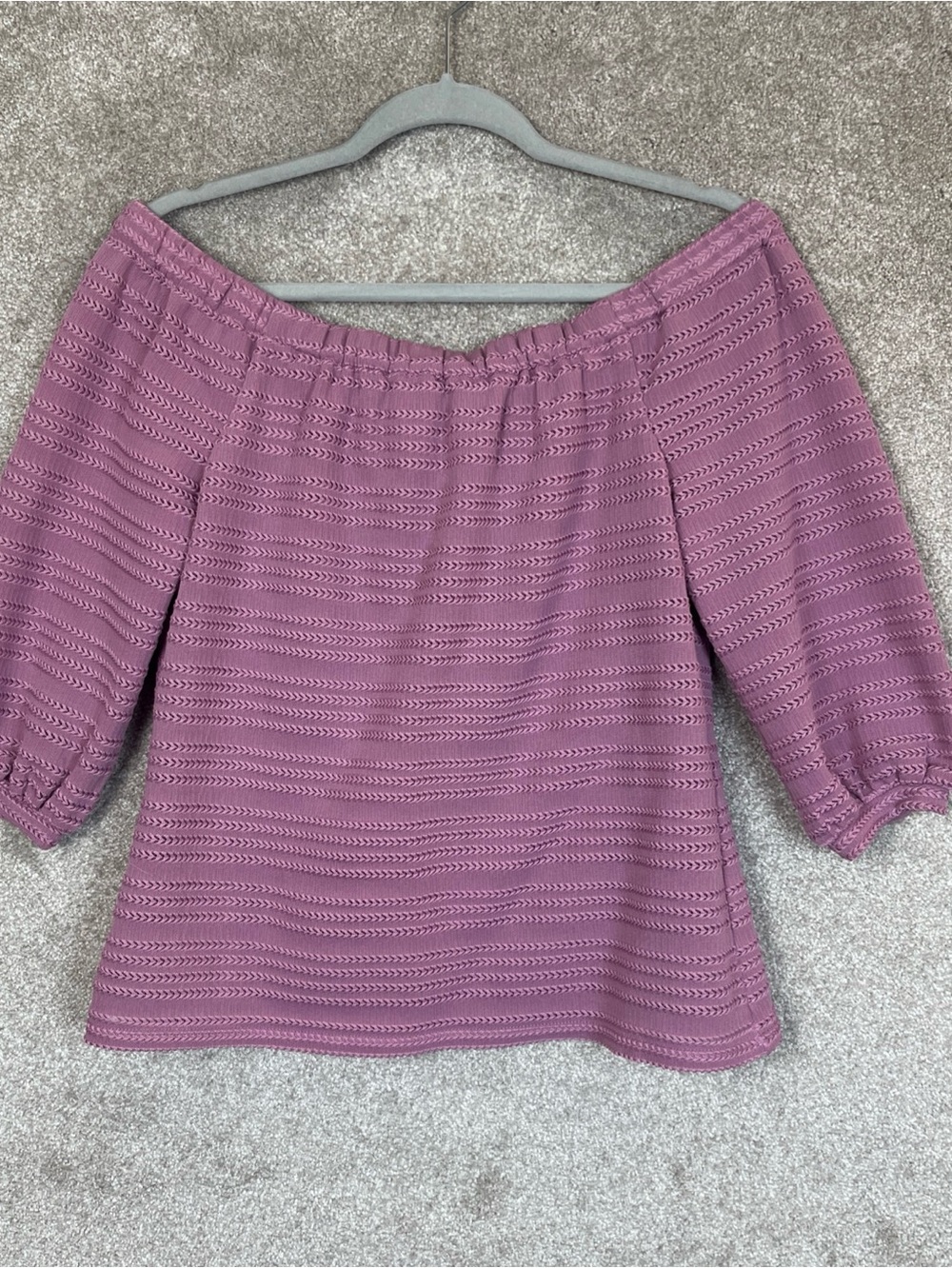 White House Black Market Blouse Womens Small Pink Off Shoulder Lined- 5226